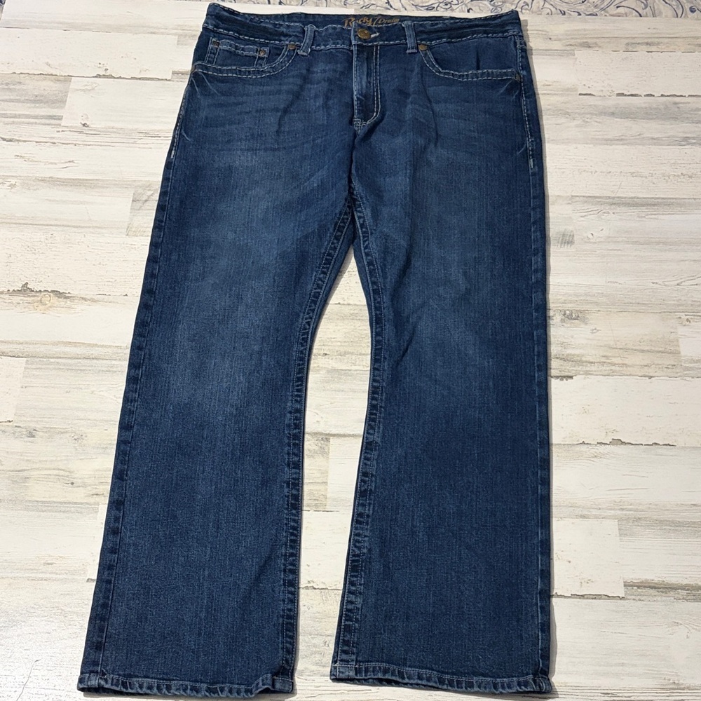 Rock 47 Denim by Wrangler Slim Boot Jeans Size 38 - Picture 4 of 9